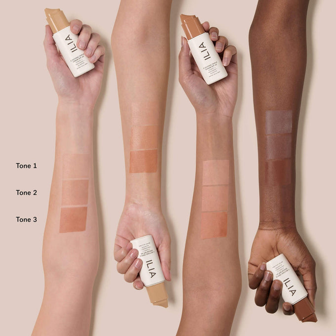 ILIA-C Beyond Triple Serum SPF 40-Skincare-2000x2000_C-BEYOND_ARM-SWATCH-The Detox Market | Always