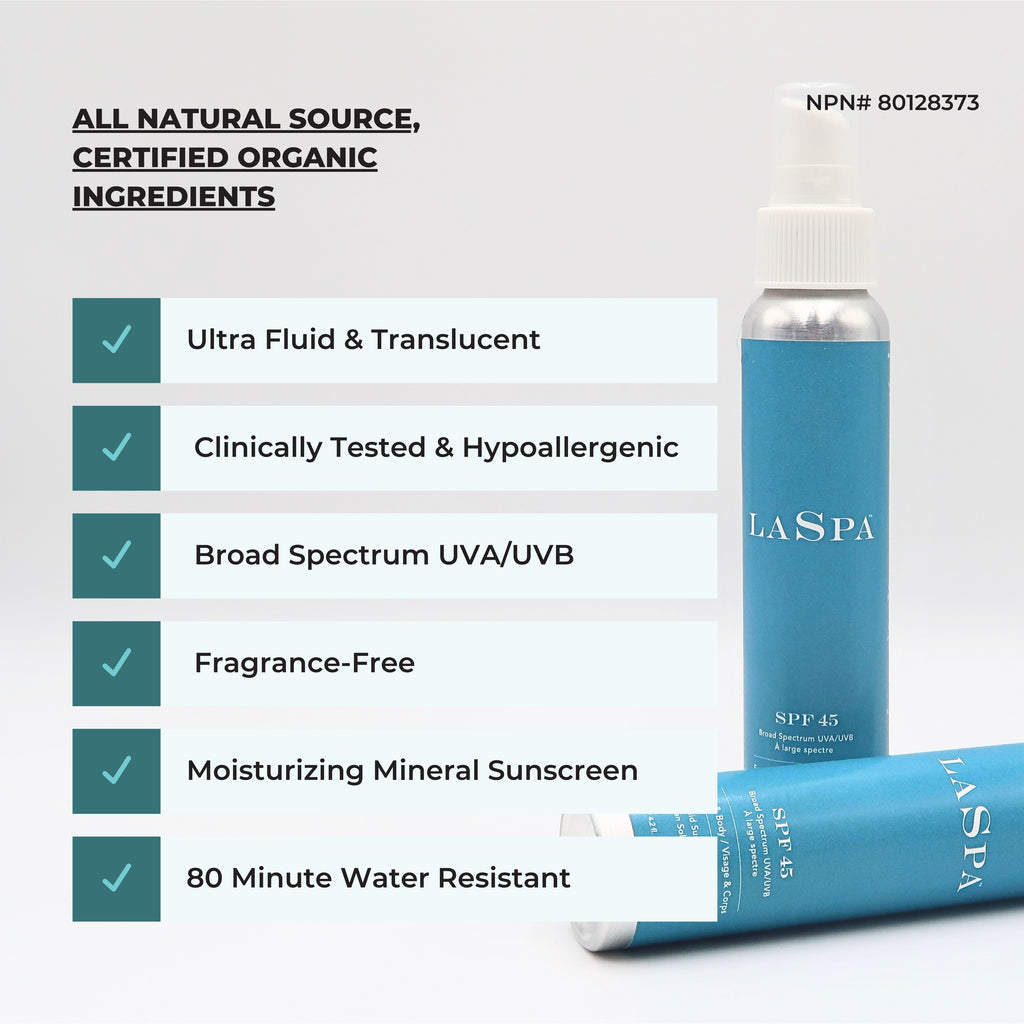 LaSpa naturals-SPF45 Mineral Sunscreen Lotion (Face & Body)-Sun Care-2-The Detox Market | 
