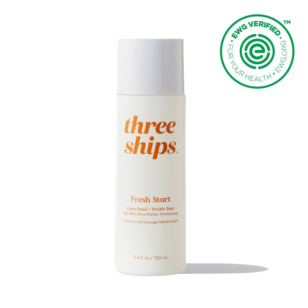 Three Ships-Fresh Start Lime Pearl + Prickly Pear 5% PHA Resurfacing Treatment-Skincare-628110639127_1-The Detox Market | 