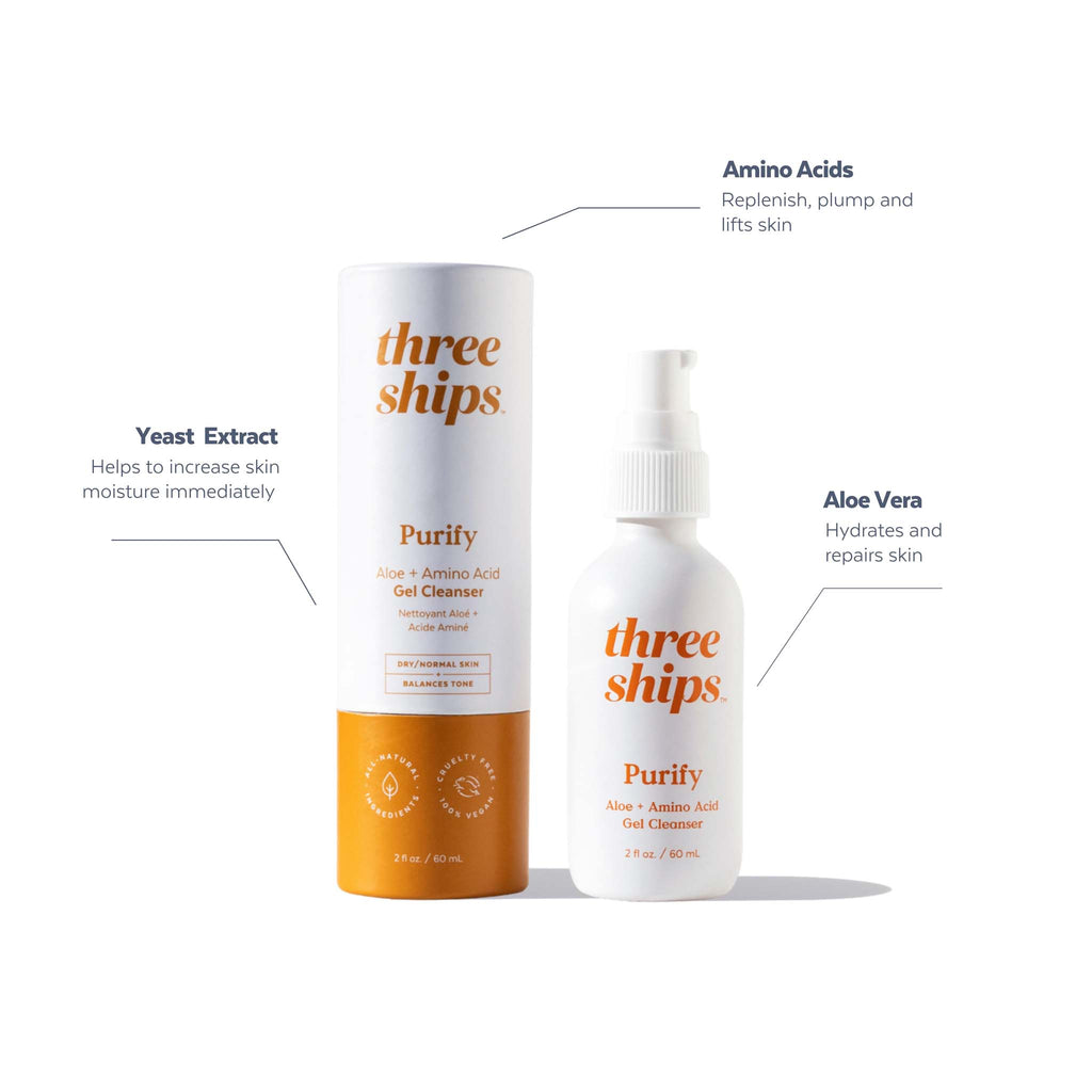 Three Ships-Purify Aloe + Amino Acid Cleanser-Skincare-628110639219_7-The Detox Market | 