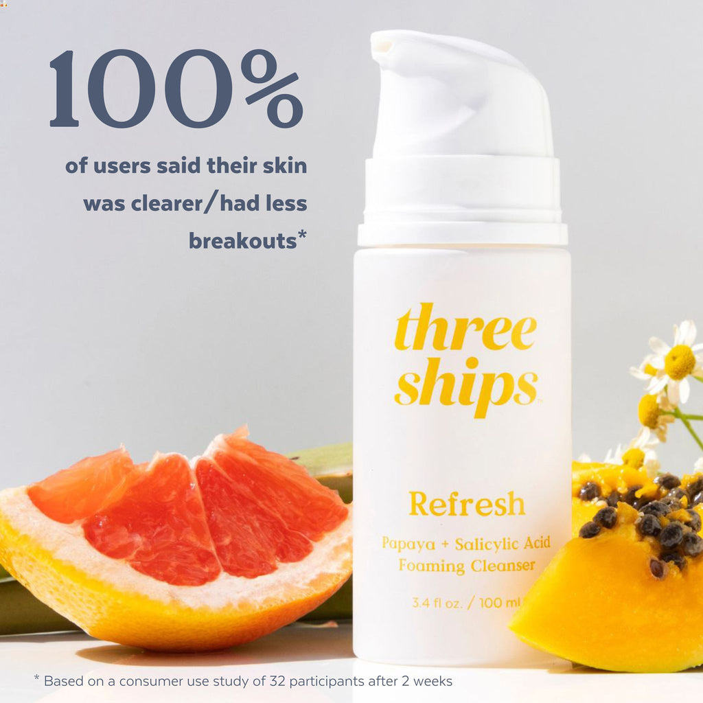 Three Ships-Refresh Papaya + Salicylic Acid Cleanser-Skincare-628110639318_3-The Detox Market | 