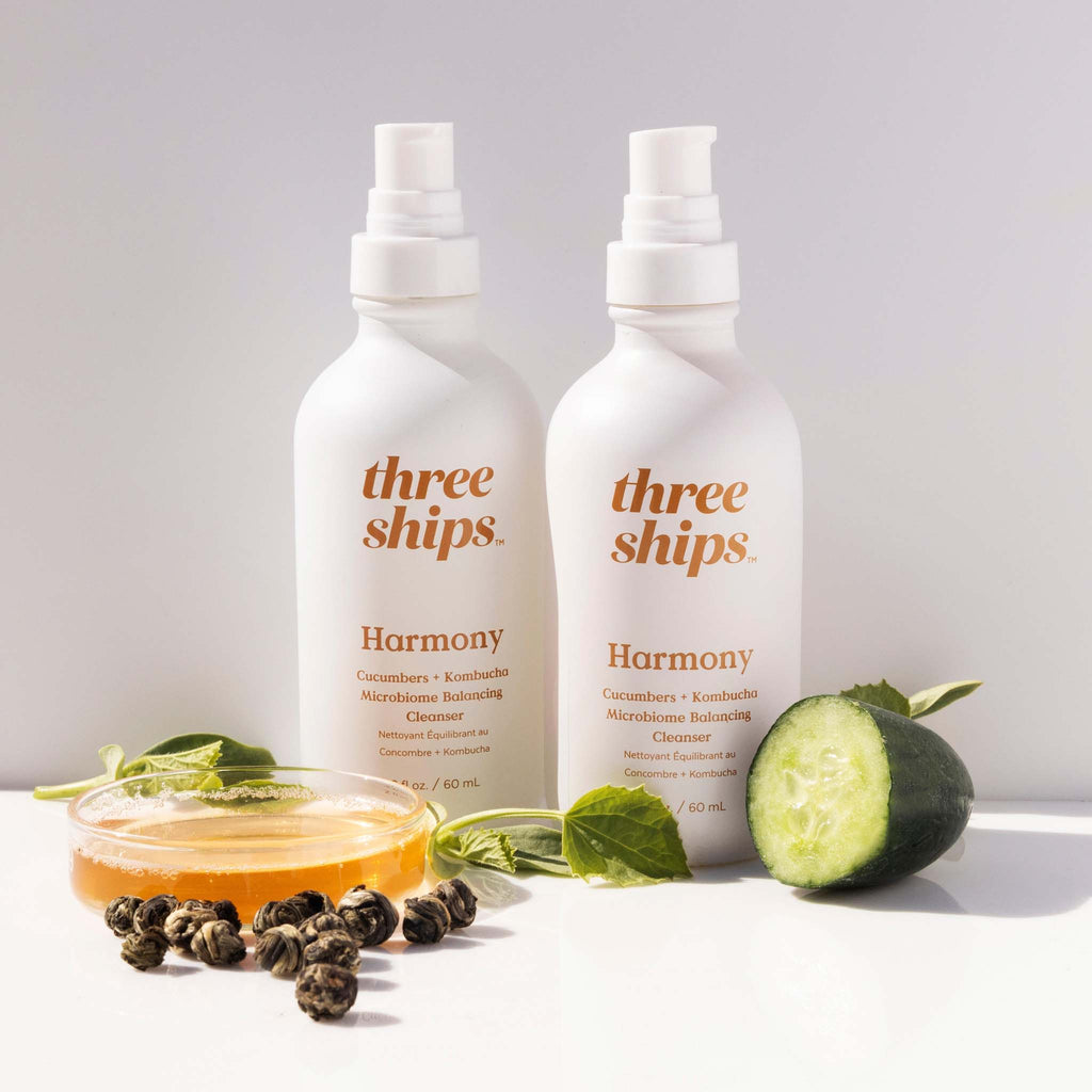 Three Ships-Harmony Cucumber + Kombucha Microbiome Balancing Cleanser-Skincare-628110639745_6-The Detox Market | 