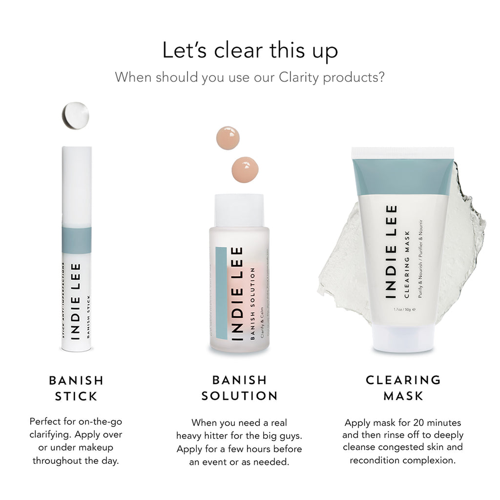 Indie Lee-Clearing Mask-Skincare-IL_Clarity-Collection-Infograph-The Detox Market | 1.7 oz Tube