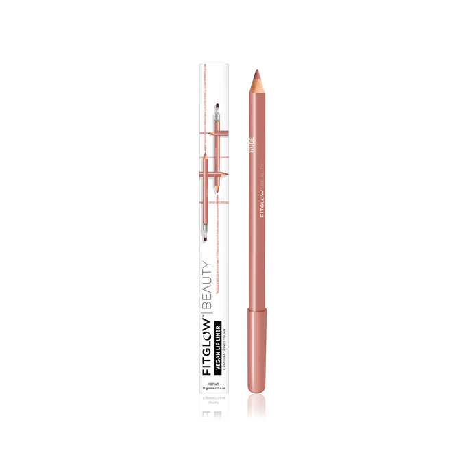 Vegan Lip Liner - Makeup - Fitglow Beauty -    Nude_LipLiner_single_box - The Detox Market | Nude