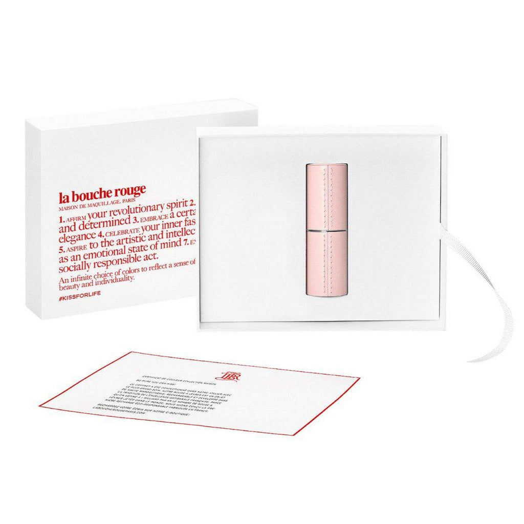 La bouche rouge, Paris-Refillable Fine Leather Lipstick Case - Pink-Makeup-3770010776758-1-The Detox Market | 