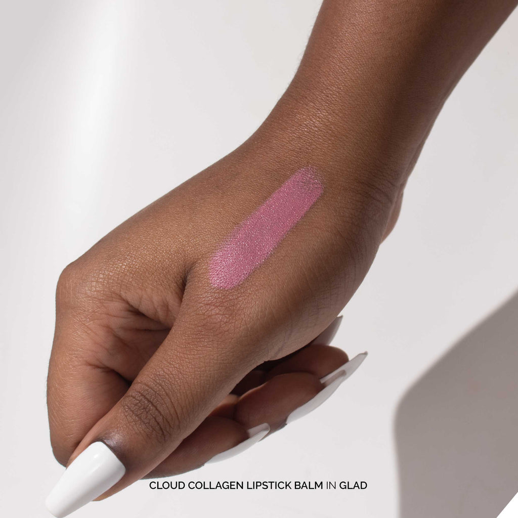 Fitglow Beauty-Cloud Collagen Lipstick + Cheek Matte Balm-Makeup-CloudCollagenLipstickBalm_glad_handswatch_02_B2B-The Detox Market | 