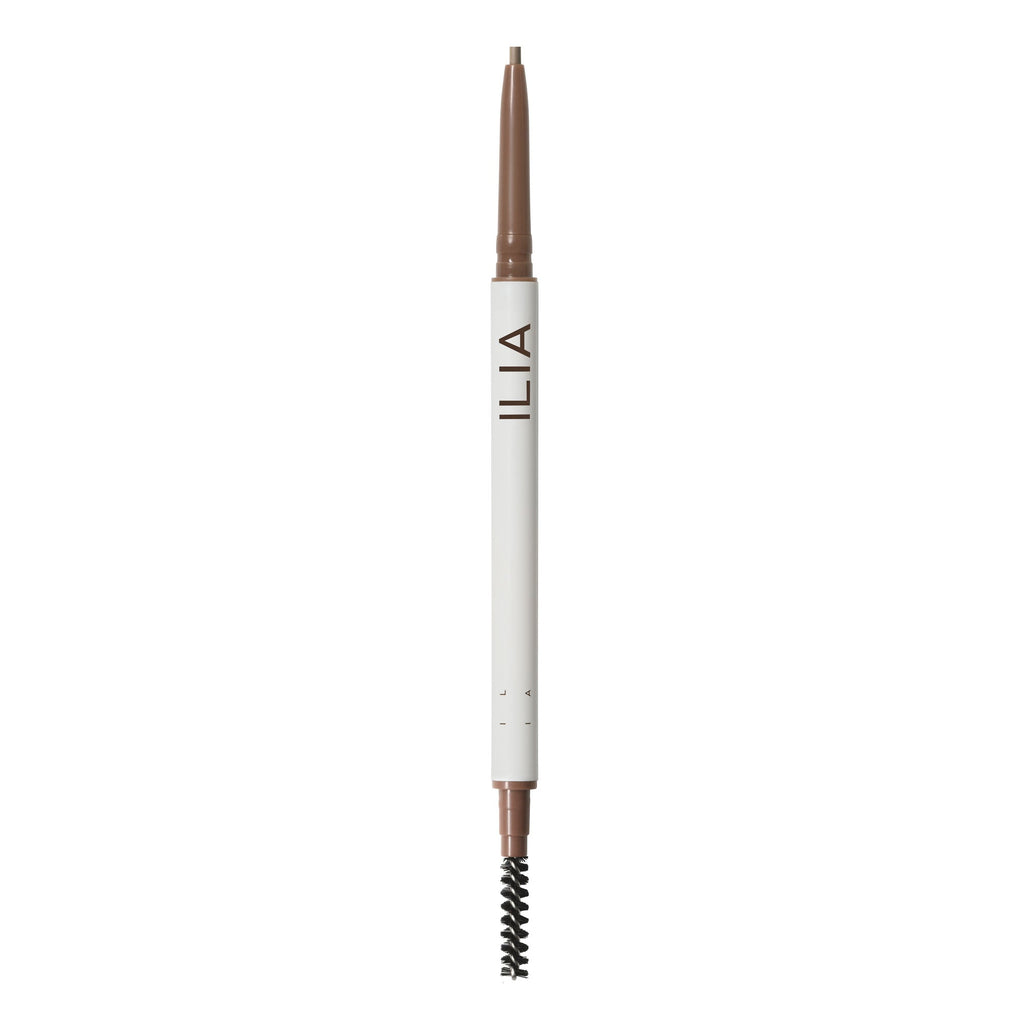 ILIA-In Full Micro-Tip Brow Pencil-Makeup-ILIA_2023_IN_FULL_BROW_PENCIL_OPEN_DARK-BLONDE-The Detox Market | Soft Brown