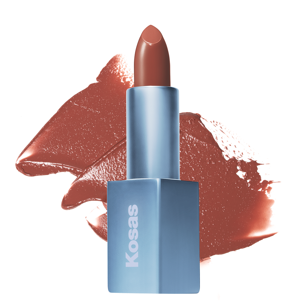 Kosas-Weightless Lip Color Nourishing Satin Lipstick-Makeup-PDP-Weightless-Turned-On-The Detox Market | Turned On - warm pinkish brown