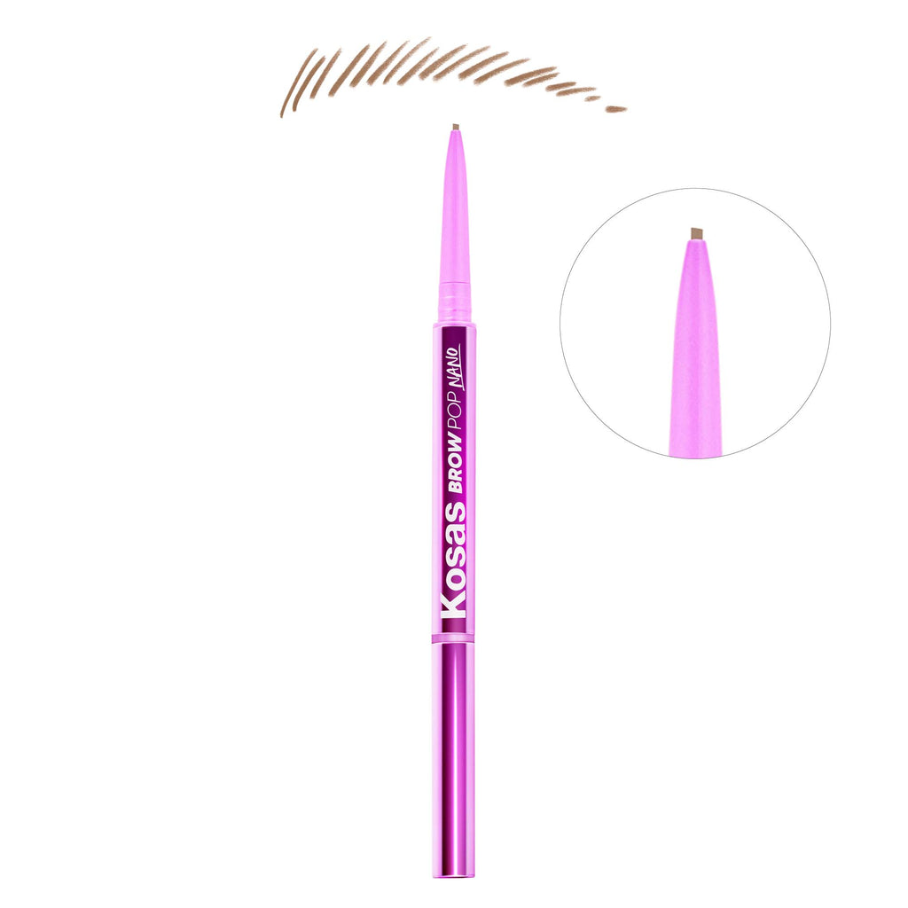 Kosas-Brow Pop Nano Ultra-Fine Detailing Pencil-Makeup-SoftBrownVessel2-The Detox Market | Soft Brown