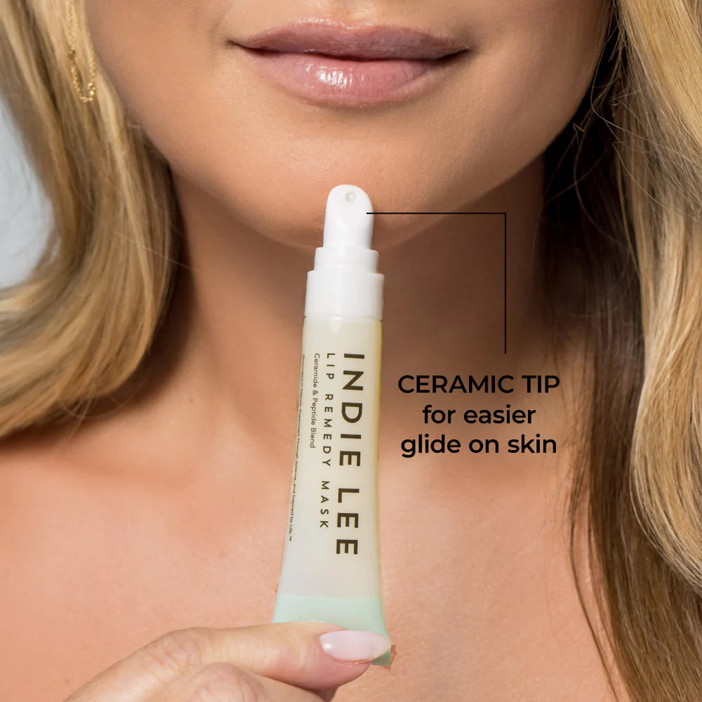 Indie Lee-Lip Remedy Mask-Skincare-01.2026_IL_LipRemedyMask_PDP_2050x2050_W-Model-The Detox Market | 