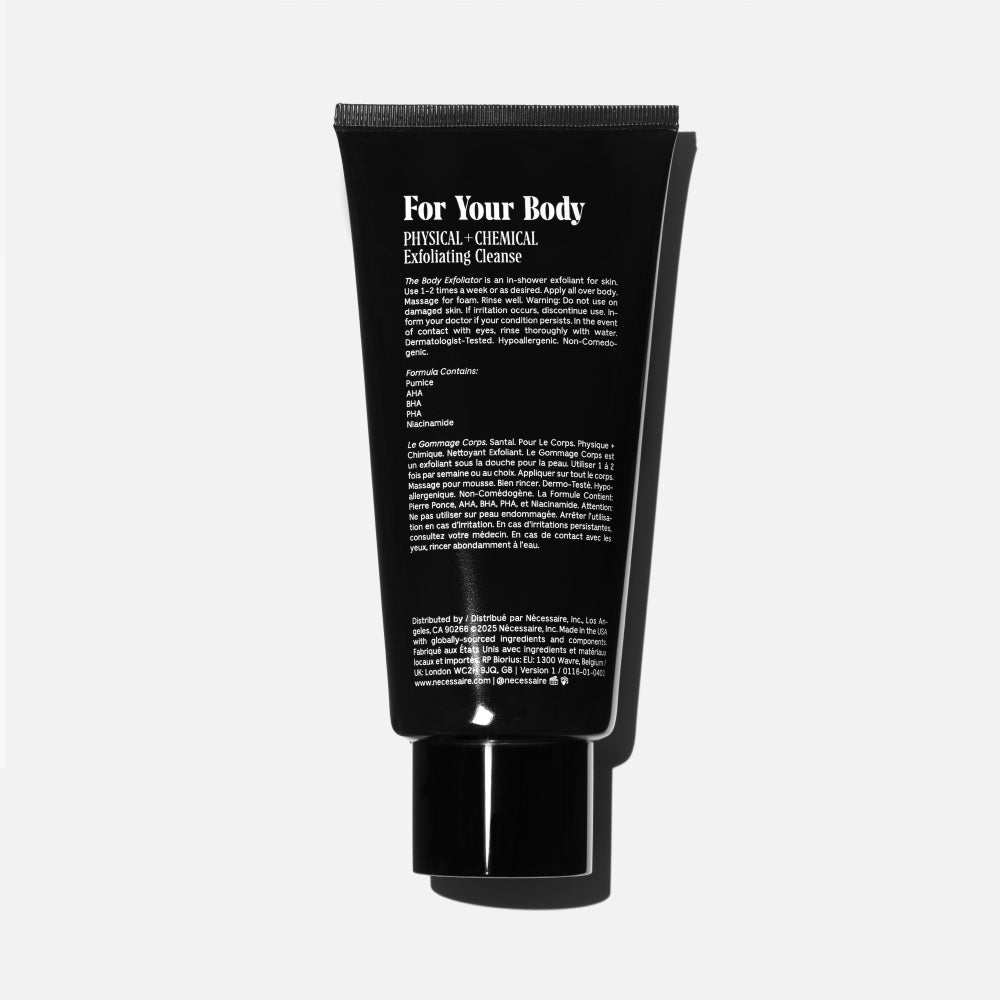 Nécessaire-The Body Exfoliator - Santal-Body-02_NECESSAIRE_PDP_THEBODYEXFOLIATORSANTAL_BACKPACKSHOT-The Detox Market | 