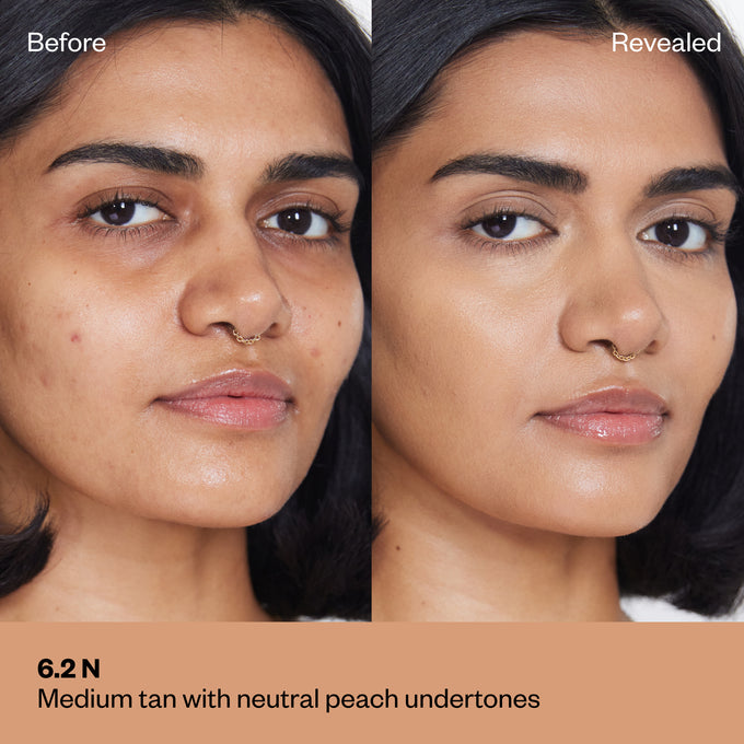 Kosas-Revealer Super Creamy + Brightening Concealer with Caffeine and Hyaluronic Acid-Makeup-1-BeforeandAfterCards_6.2-The Detox Market | 6.2 - Medium+ with Neutral Peach Undertones