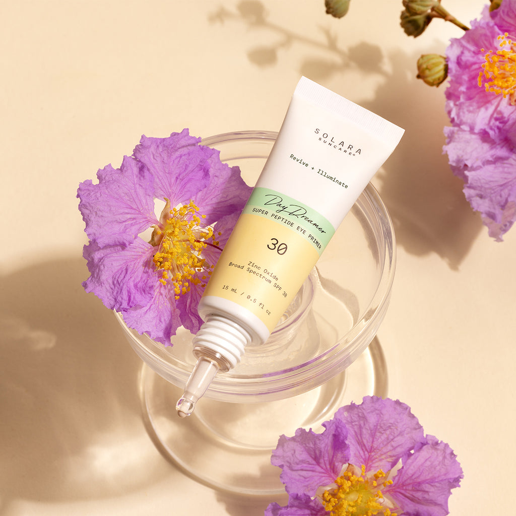 Solara Suncare-Day Dreamer Super Peptide Eye Primer-Skincare-1012-DD_FloralBeautyShot-The Detox Market | 