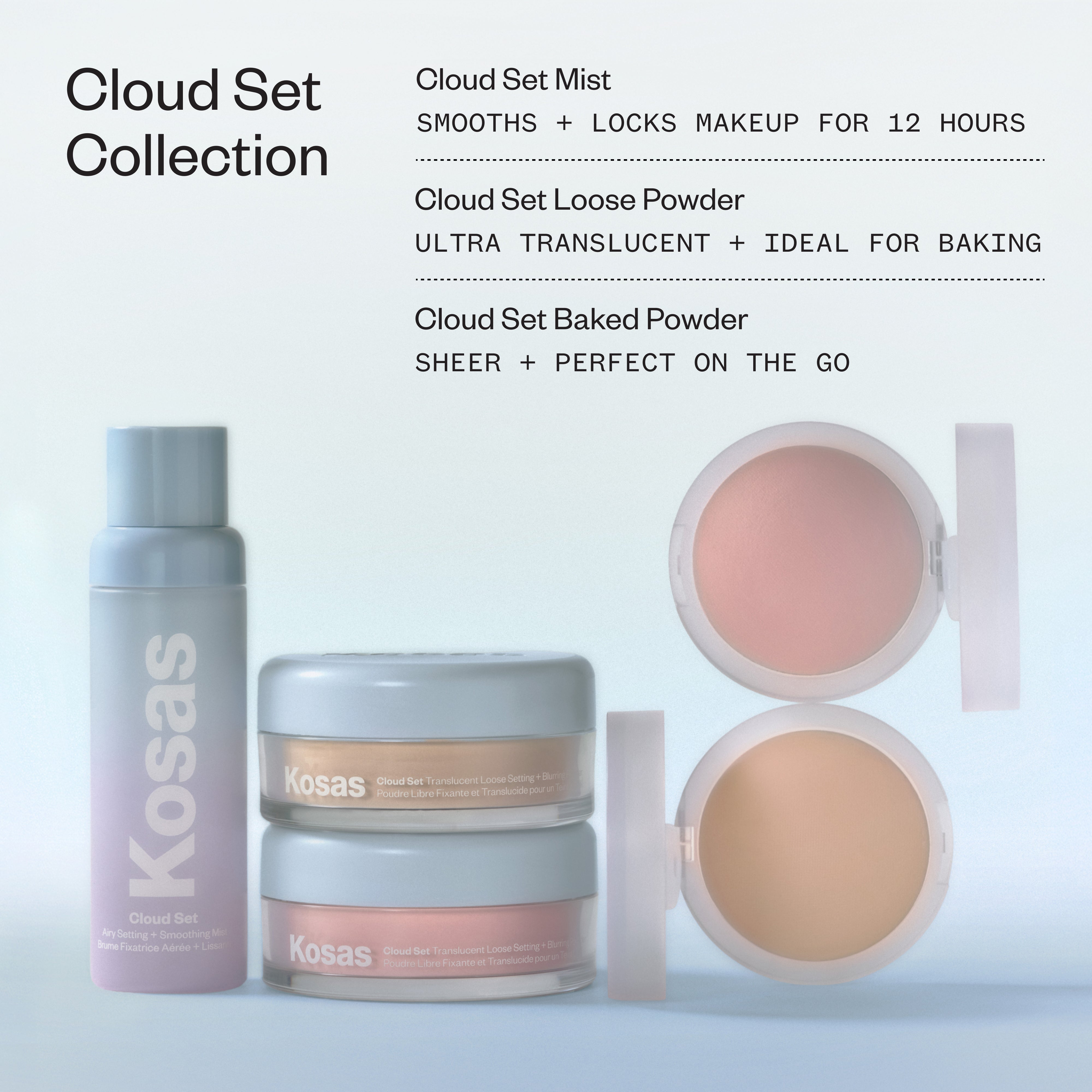 Kosas-Cloud Set - Translucent Loose Setting + Blurring Powder-Makeup-10CSL_CloudSetCollection-The Detox Market | 