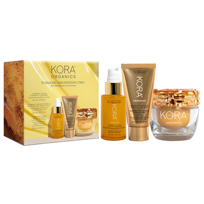 Kora Organics-Turmeric Brightening Trio-Skincare-1_PDP-CommercialTurmericTrio_Product_Box-The Detox Market | 