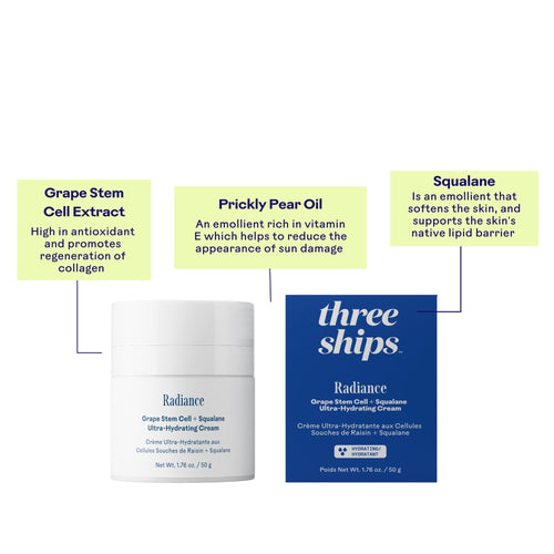 Three Ships Radiance Grape Stem Cell + Squalane Ultra-Hydrating