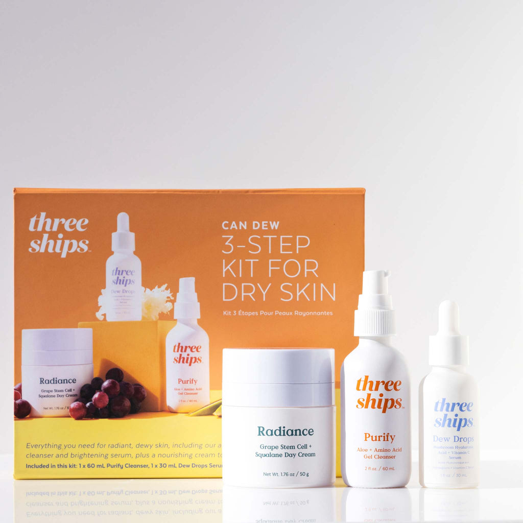 Three Ships-Can-Dew 3-Step Kit for Glowing Skin-Skincare-628110639691_1-The Detox Market | 
