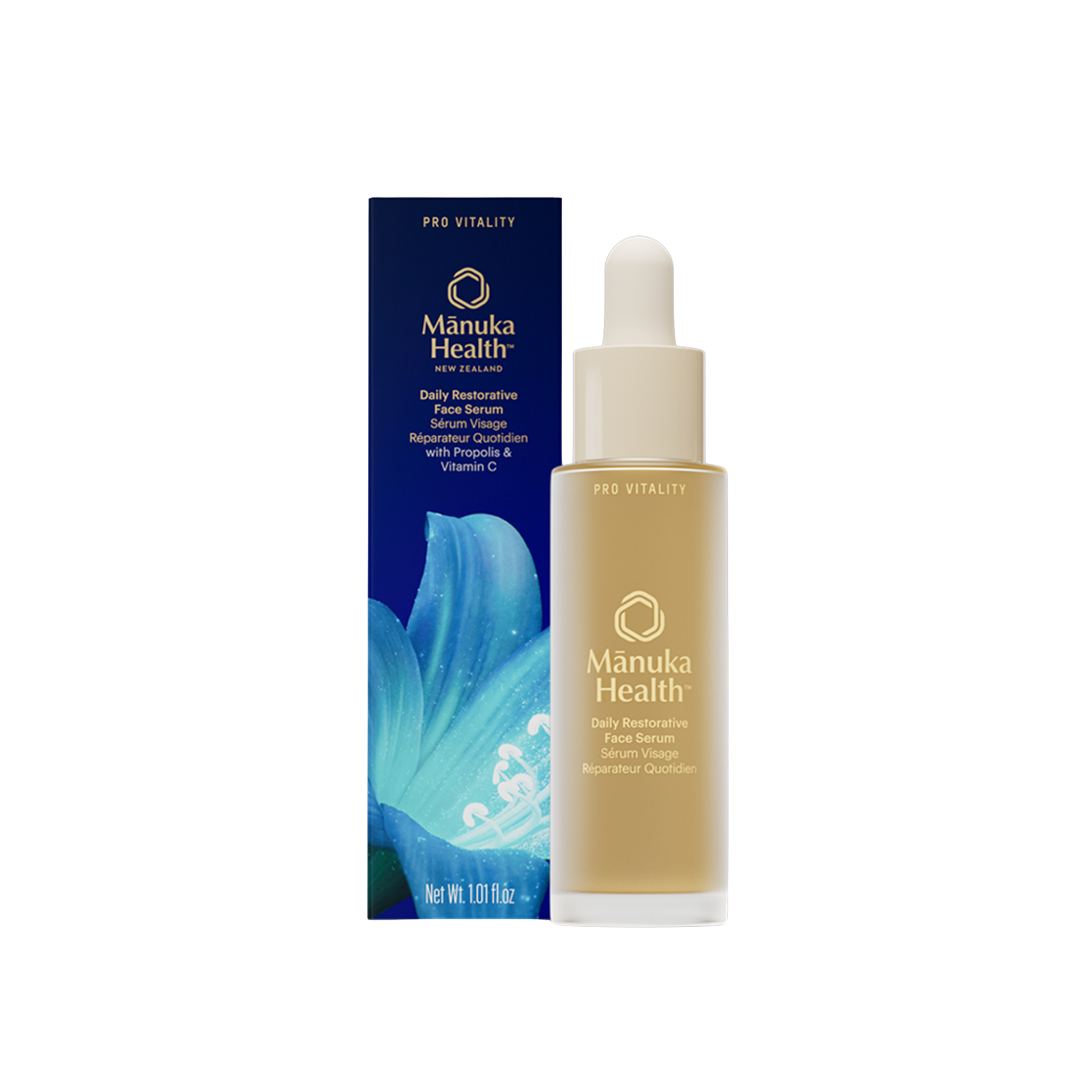 Mānuka Health-Pro Vitality Daily Restorative Face Serum With Propolis & Vitamin C-Skincare-810001471514_PR04538_PROVITALITYDAILYRESTORATIVEFACESERUM_30ml_1_9c0ab210-9a63-44f6-9ce8-b100fa2d8881-The Detox Market | 