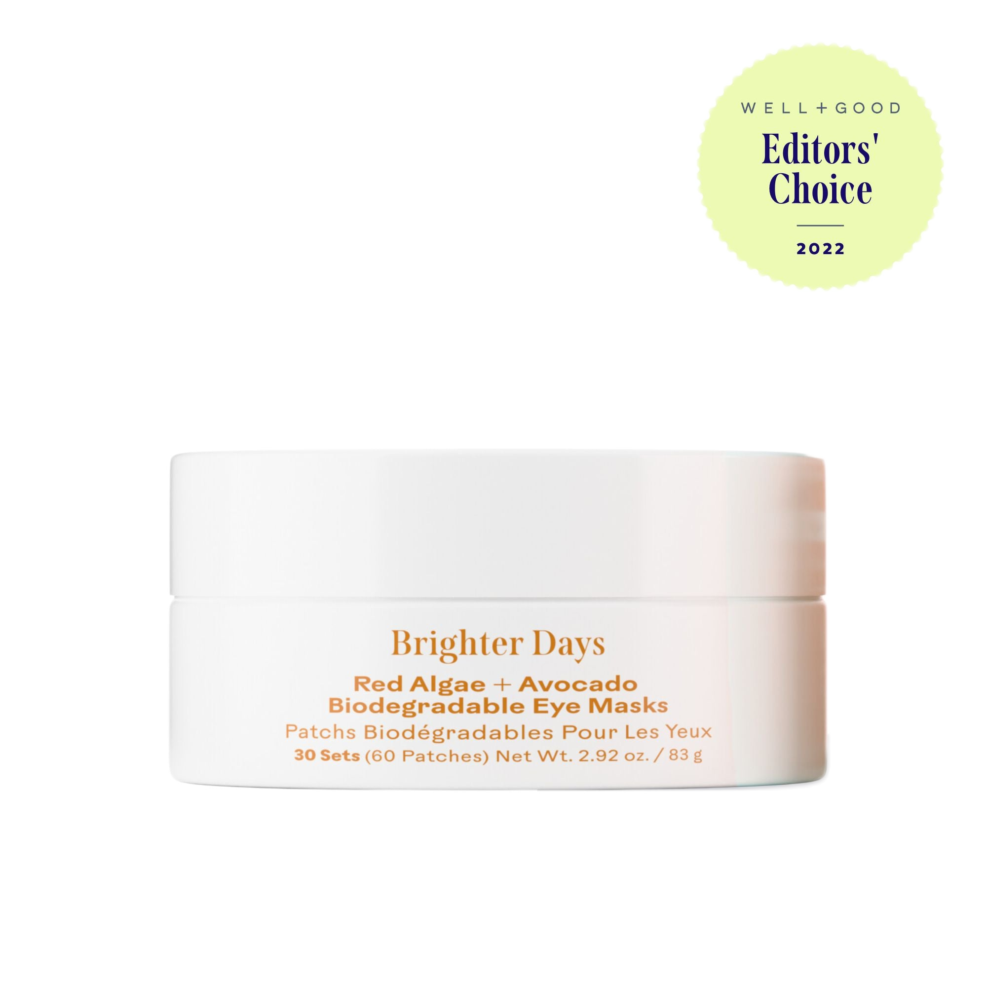Brighter Days Red Algae + Avocado Biodegradable Eye Mask