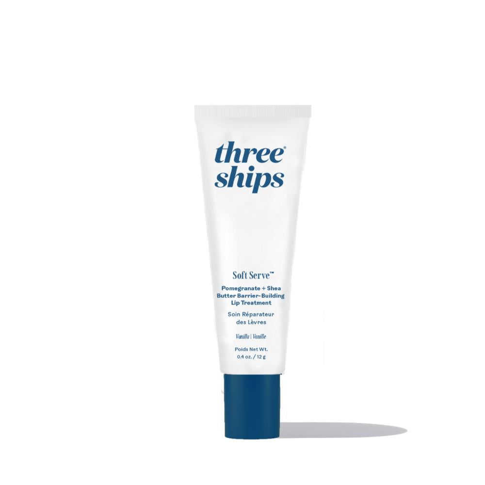Three Ships-Softserve™ Pomegranate + Shea Butter Barrier-Building Lip Treatment-Skincare-990478500051_1_Front-The Detox Market | 