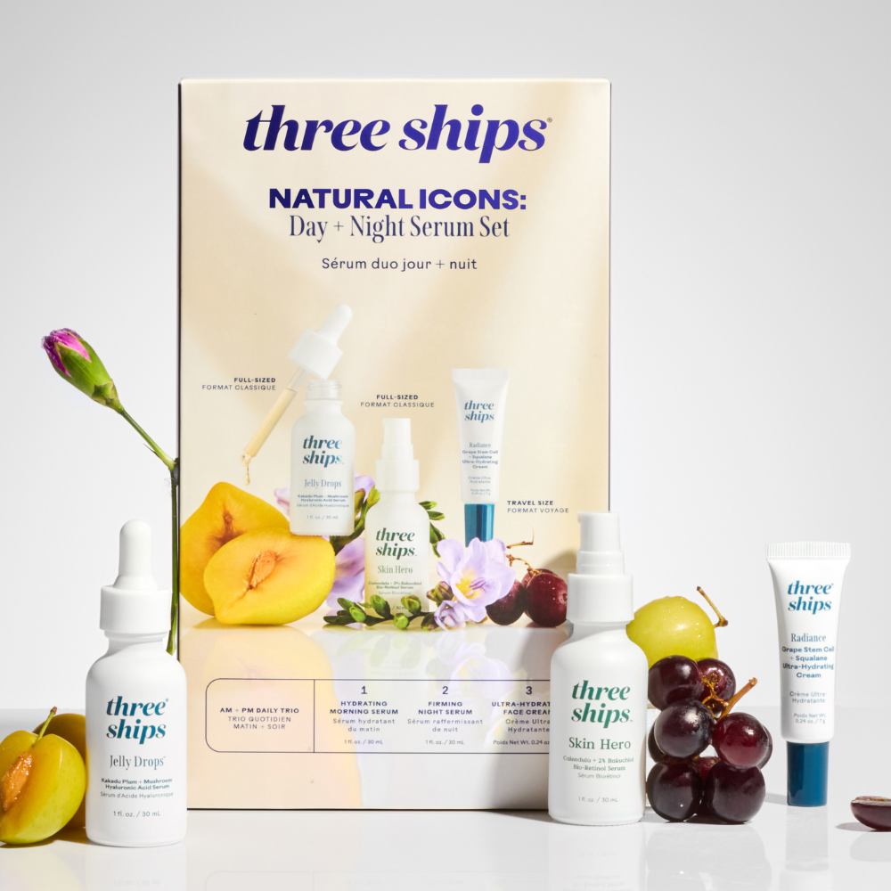 Three Ships-Natural Icons: Day + Night Serum Set-Skincare-990478500211_4_ProductLifestyle2-The Detox Market | 