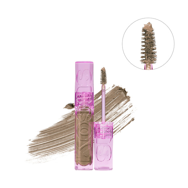 Kosas-Air Brow Tinted Volumizing Treatment Gel-Makeup-AIRBROWTINTED_TAUPE_SMUDGE-The Detox Market | Taupe - Cool blonde