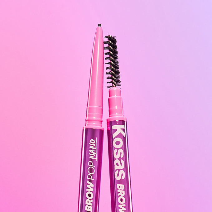 Brow Pop Nano Ultra-Fine Detailing Pencil - Makeup - Kosas - BROWPOP_Nano_PDP_NA_MacroShot_2.2025 - The Detox Market | Always