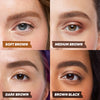 Brow Pop Nano Ultra-Fine Detailing Pencil - Makeup - Kosas - BROWPOP_Nano_PDP_NA_ShadeChartformediumbrownanddarkbrown- The Detox Market | Dark Brown