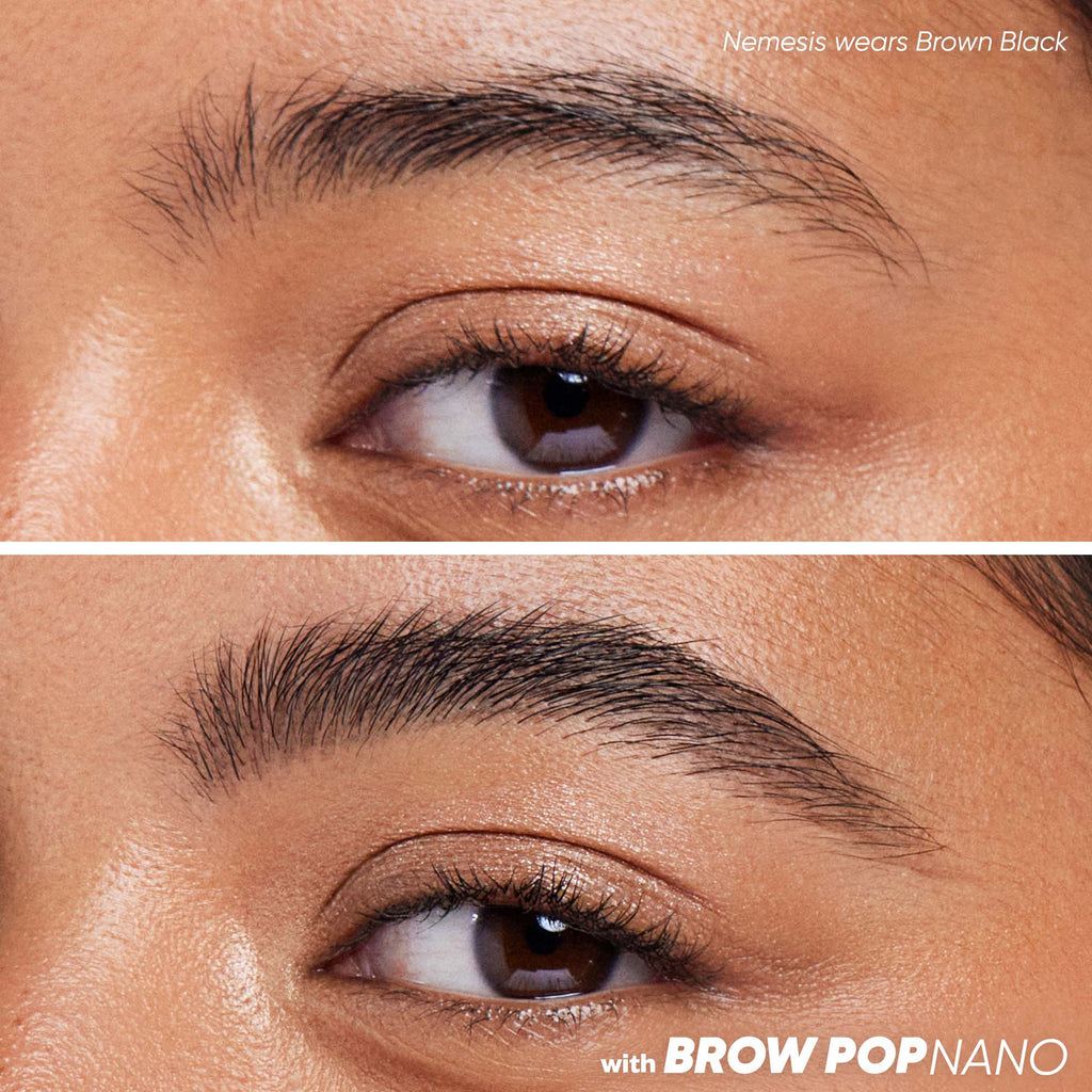 Brow Pop Nano Ultra-Fine Detailing Pencil - Makeup - Kosas - B_A-FullFaceNano-BrownBlack2 - The Detox Market | Brown Black