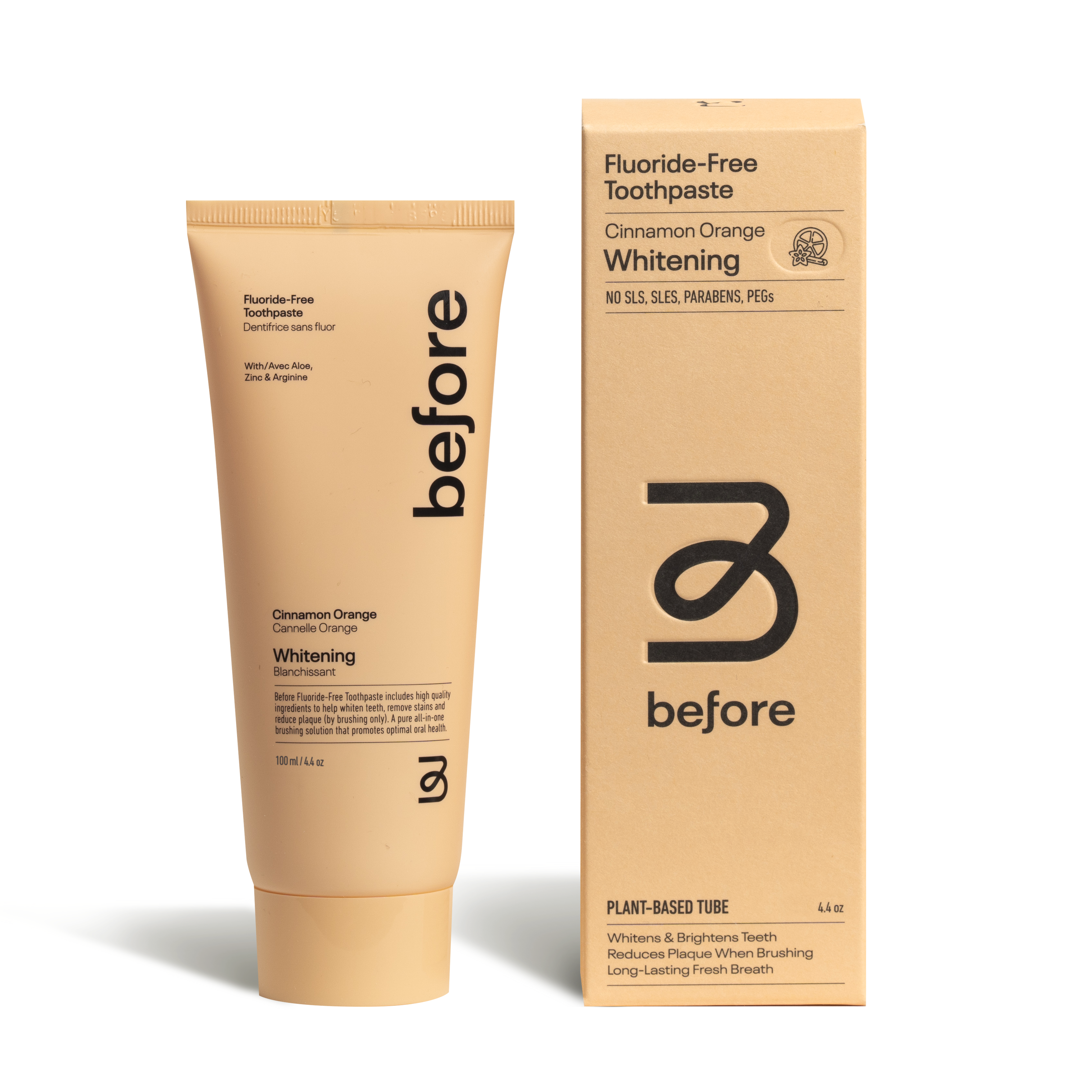 Before Oral Care-Before Fluoride-Free Cinnamon Orange-Body-Before_FluorideFree_CinnamonOrange_4.4oz-The Detox Market | 
