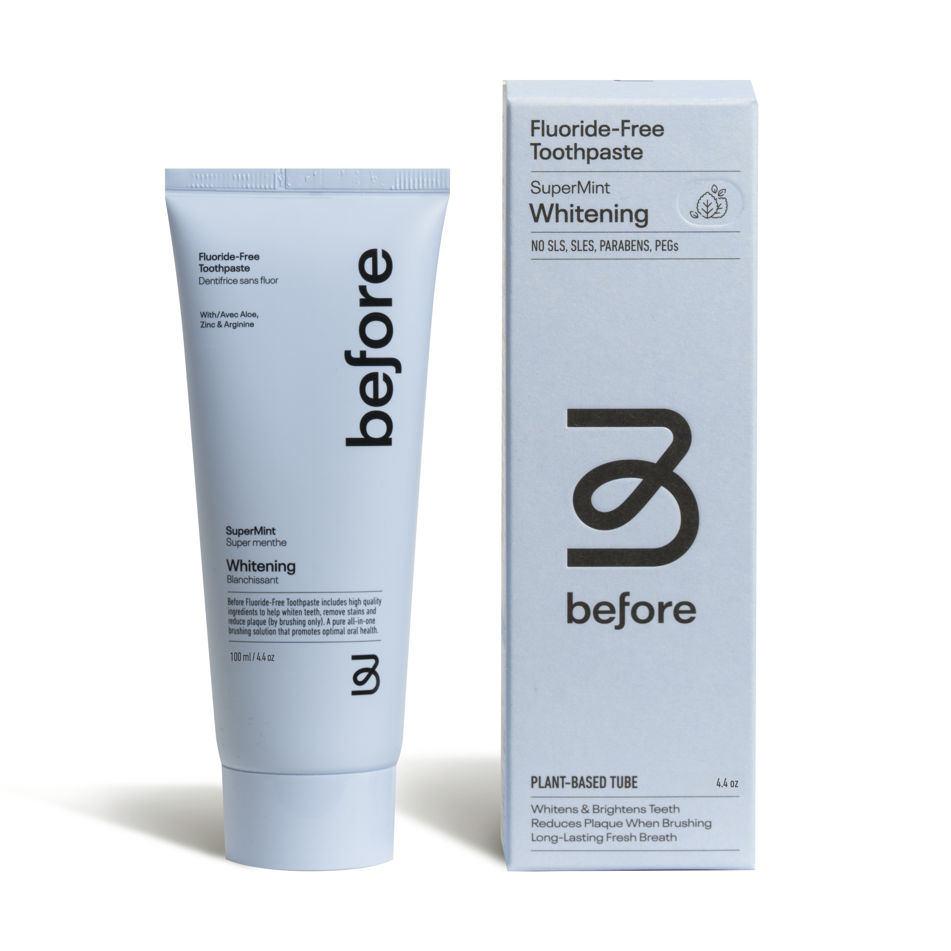 Before Oral Care-Before Fluoride-Free Supermint-Body-Before_FluorideFree_SuperMint_4.4oz_1fe1aed5-ee54-4cae-b422-006528442165-The Detox Market | 