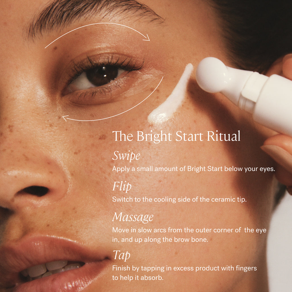 ILIA-Bright Start Activated Eye Cream-Skincare-BrightStartHowtoUse-The Detox Market | 
