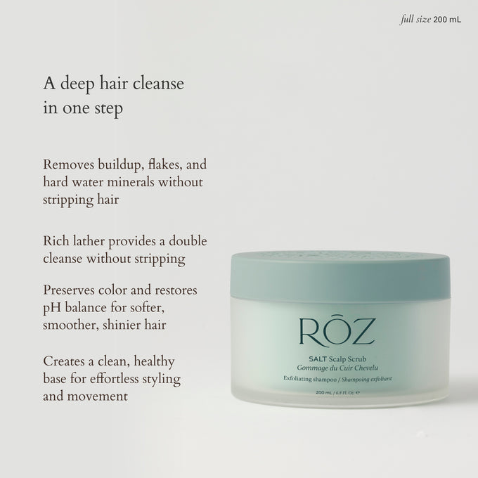 RŌZ-Salt Scalp Scrub Exfoliating Detox Shampoo-Hair-FGRZSCSCB0000_05-The Detox Market | 
