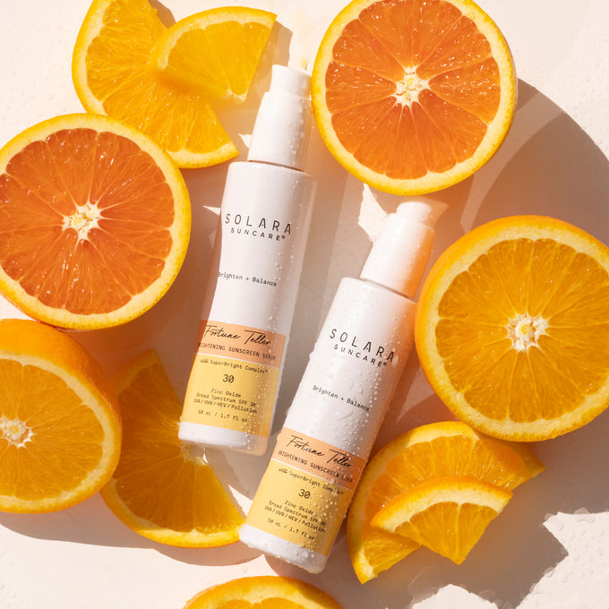 Solara Suncare-Fortune Teller Tinted Brightening Serum, SPF 30-Sun Care-FortuneTeller_Oranges_square-The Detox Market | 