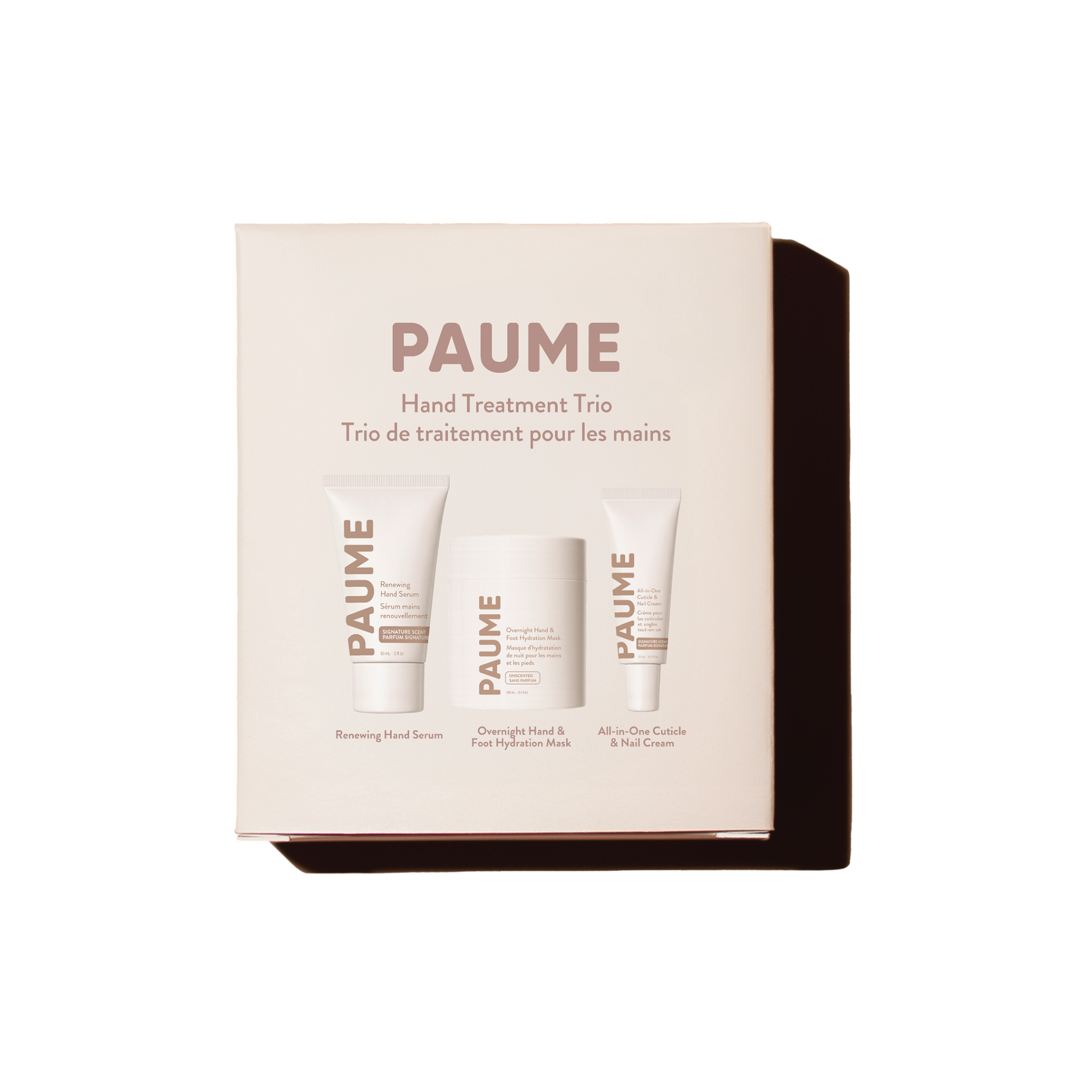 PAUME-Hand And Foot Recovery Set-Body-HANDTREATMENTTRIOHOLIDAY2026FRONTONWHITE-The Detox Market | 