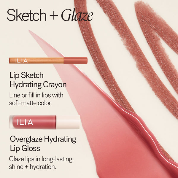ILIA-Overglaze Hydrating Lip Gloss-Makeup-ILIAOverglazeHydratingLipGloss_2026_PowerPair_1-The Detox Market | Always