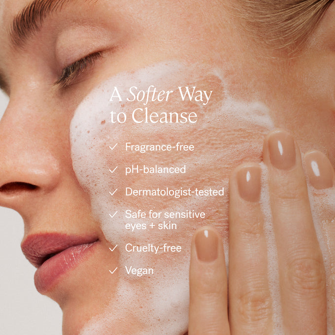 ILIA-The Cleanse Soft Foaming Cleanser + Makeup Remover-Skincare-ILIA_2023_Cleanser_Benefits2-2000x2000-The Detox Market | 