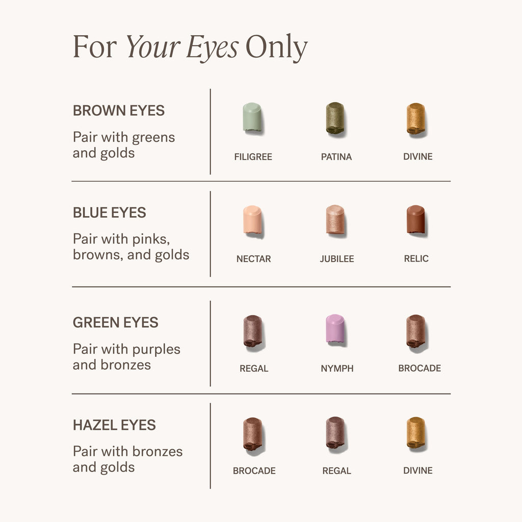 ILIA-Eye Stylus Shadow Stick-Makeup-ILIA_2023_EyeStylus-ShadesByEyeColor-2000x2000-The Detox Market  | Always