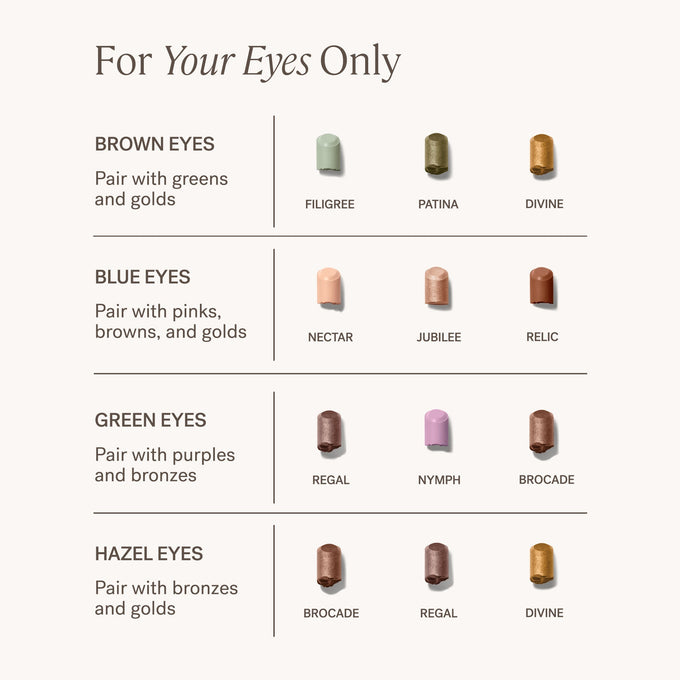 ILIA-Eye Stylus Shadow Stick-Makeup-ILIA_2023_EyeStylus-ShadesByEyeColor-2000x2000-The Detox Market  | Always