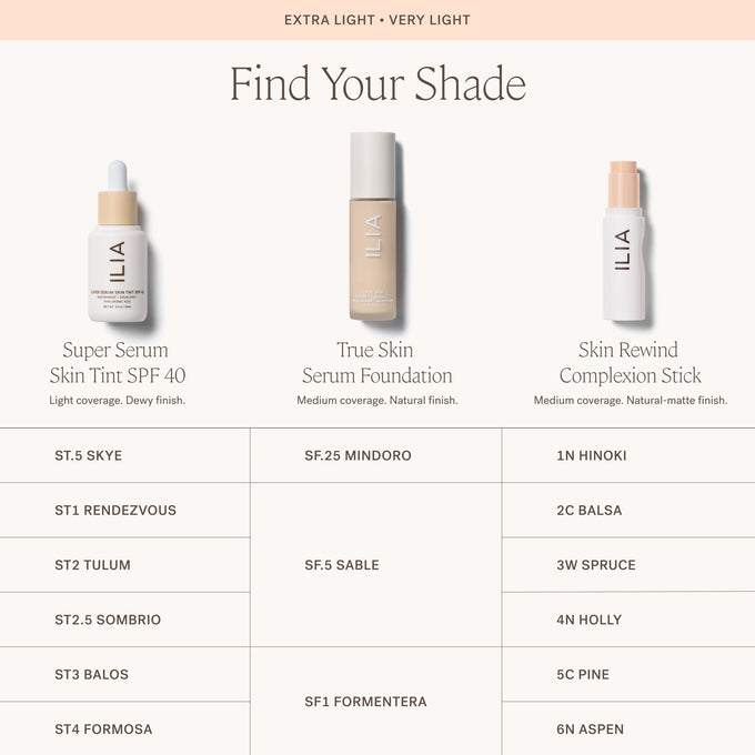 ILIA-Skin Rewind Complexion Stick-Makeup-ILIA_ComplexionStick_ShadeConversionChart_2000x2000_1-The Detox Market | Always