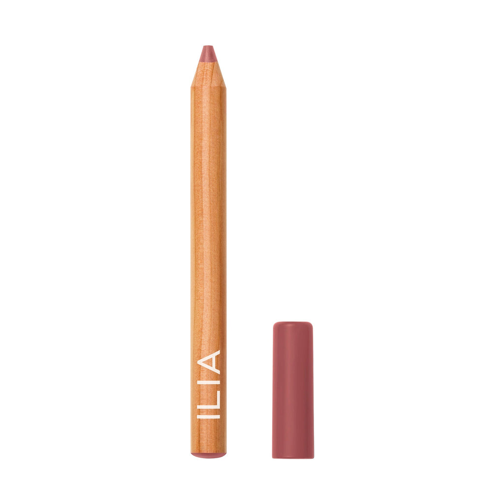 ILIA-Lip Sketch Hydrating Crayon-Makeup-ILIA_LIP_SKETCH_DECO_OPEN-The Detox Market | Deco - Rose pink