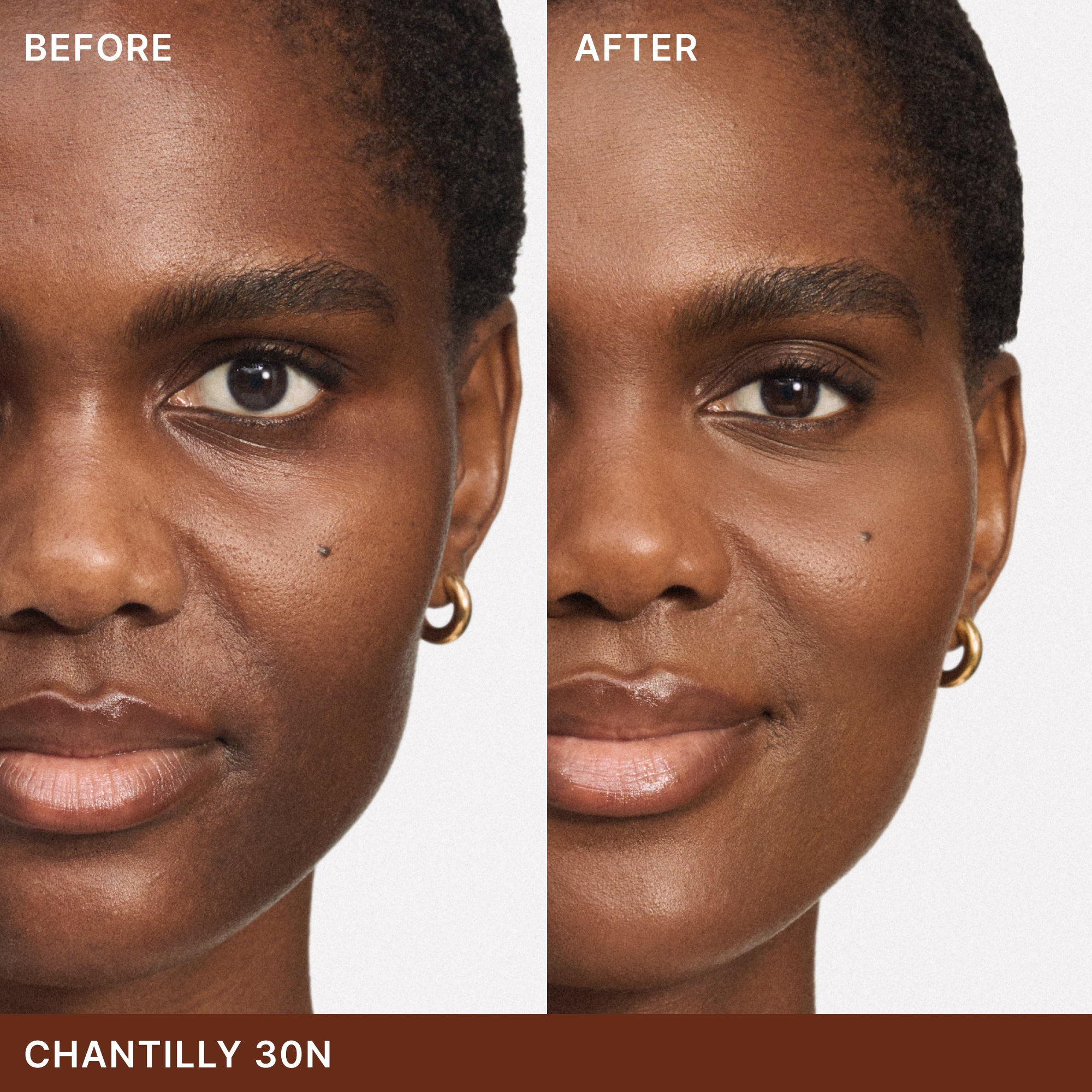 ILIA-Skin Blur Serum Concealer-Makeup-ILIA_SBSC_BEFORE_AFTER_2000x2000_30N-The Detox Market | 30N Chantilly - Very deep with neutral undertones