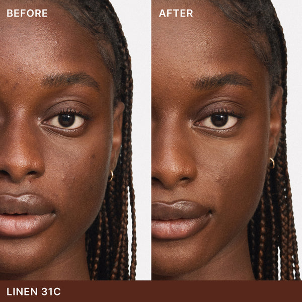 ILIA-Skin Blur Serum Concealer-Makeup-ILIA_SBSC_BEFORE_AFTER_2000x2000_31C-The Detox Market | 31C Linen - Very deep with cool undertones