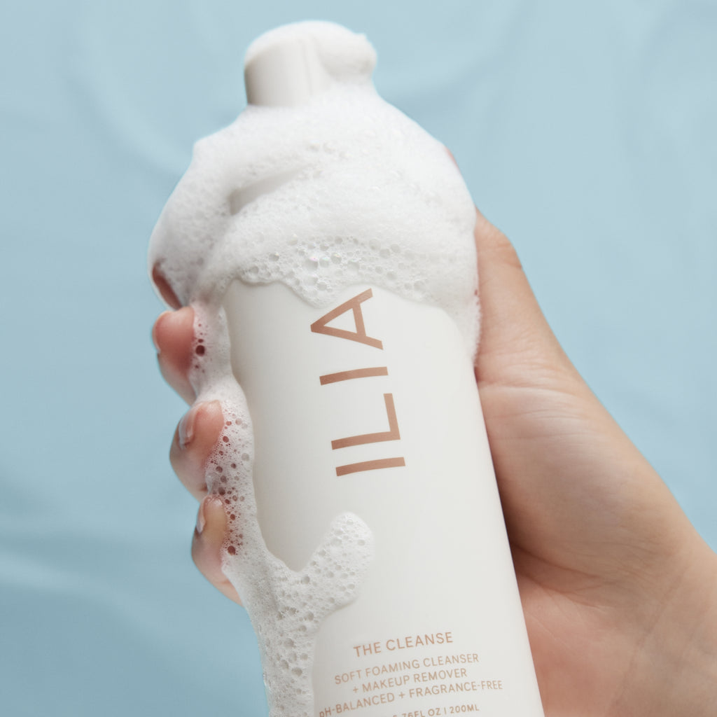 ILIA-The Cleanse Soft Foaming Cleanser + Makeup Remover-Skincare-ILIA_TheCleanse_Hero_2000x2000_2-The Detox Market | 
