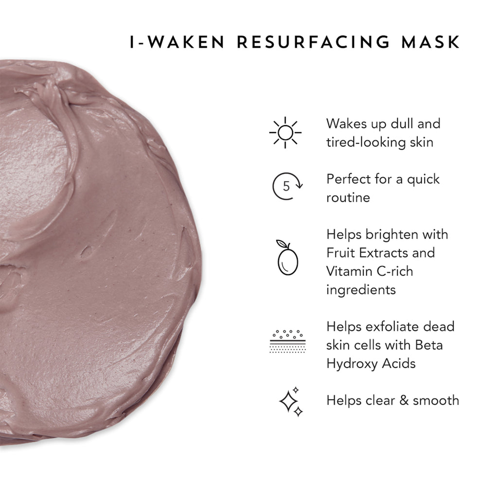 Indie Lee-I-Waken Resurfacing Mask-Skincare-IL_I-Waken-Resurfacing-Mask_Infograph-The Detox Market | 