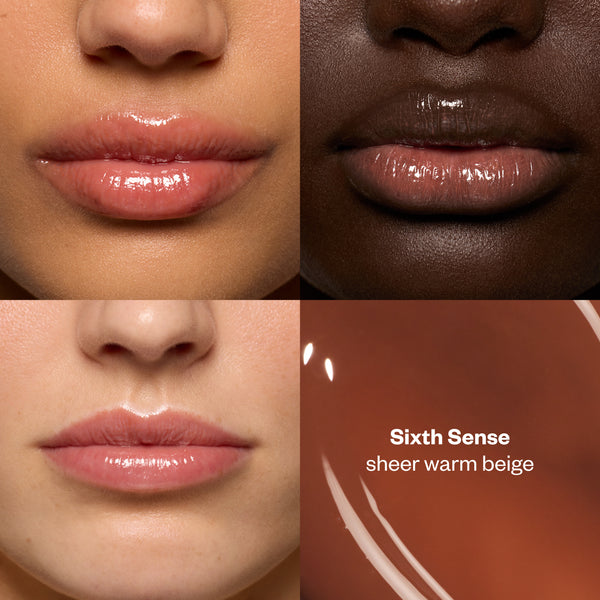 Kosas-Lip Pulse Glassy Lip Plumper-Makeup-LIPPULSE_SHADEGRID_SIXTHSENSE-The Detox Market | Sixth Sense - Sheer Warm Beige