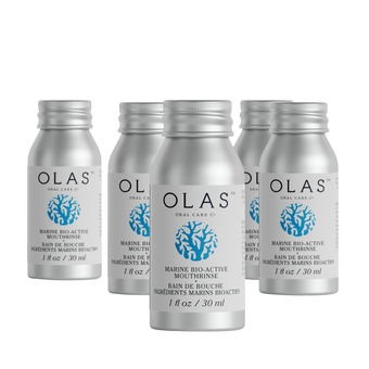 OLAS-Olas Marine Bio-Active Mouthrinse-5 Pack 30Ml Aluminum Bottles-Body-OLASMouthrinse-30mL-5-Pack-The Detox Market | 
