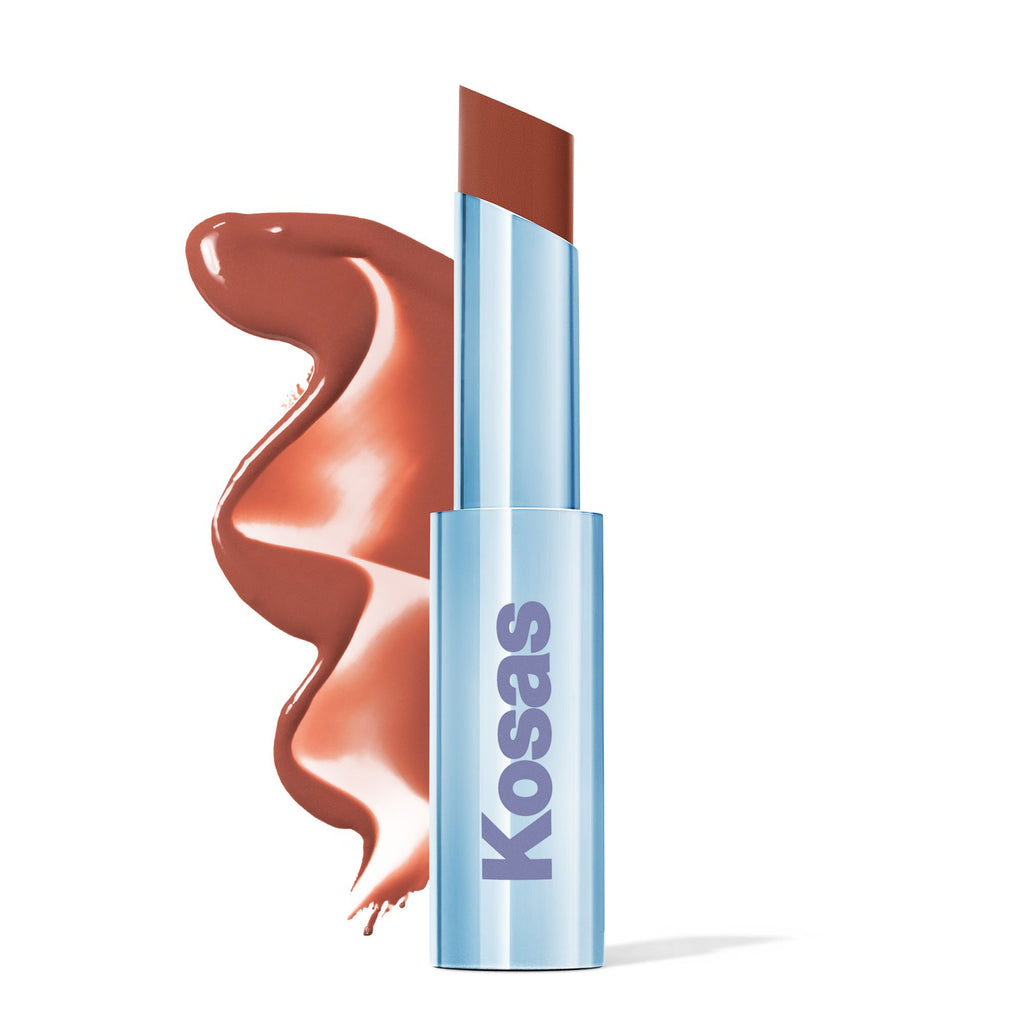 Wet Stick Moisture Lip Shine - Makeup - Kosas - PDP-WetStick-Island-High - The Detox Market | Island High - warm toasty red