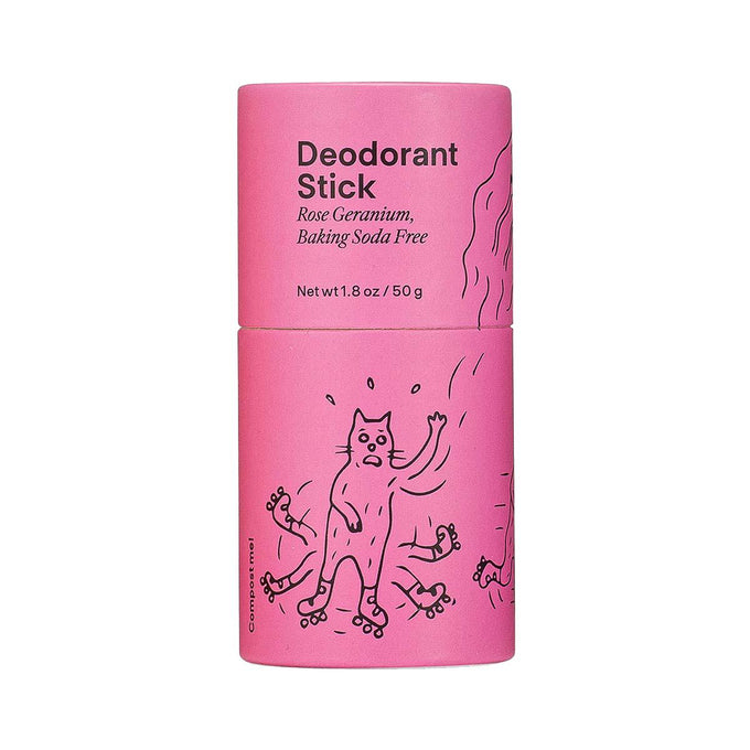 Meow Meow Tweet-Rose Geranium Baking Soda Free Deodorant Stick-Body-R-STCK-1-The Detox Market | 1.8 oz