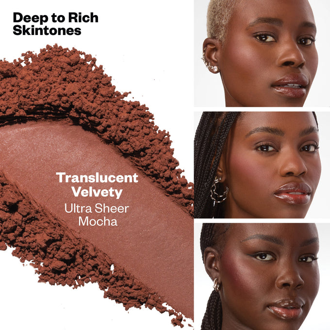 Kosas-Cloud Set - Translucent Loose Setting + Blurring Powder-Makeup-SHADERANGETABLE-VELVETY-The Detox Market | Translucent Velvety - Ultra sheer mocha